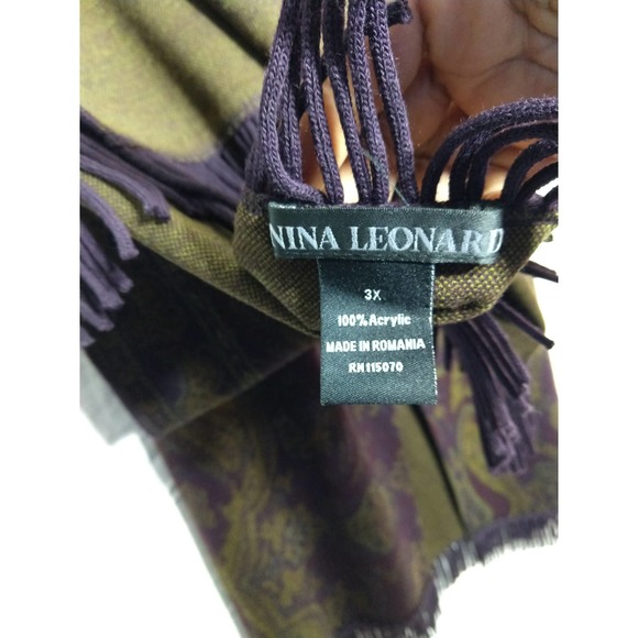 Nina Leonard Vintage Two-Piece Skirt Scarf Set - Picture 12 of 14